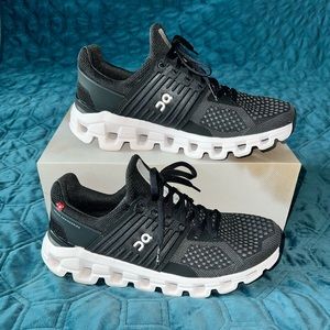 On Cloud Cloudswift Shoe Black/Rock Women’s 8